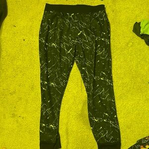 Black Joggers w electric design